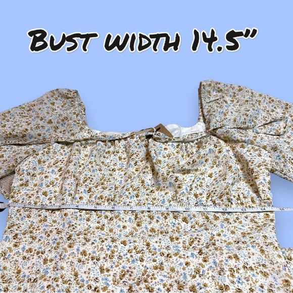 💥HP💥NWT Vernacular Peasant Style Midi Dress in Antique Floral Print. Size Small - Picture 7 of 13